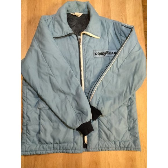 Goodyear Official Racing Gear Blue Jacket With Patches‎ Size See Measurements - Picture 1 of 10